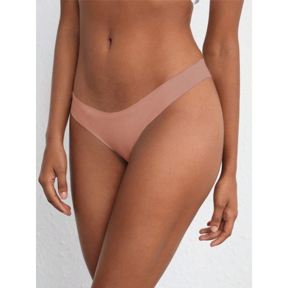 3 for $20 Large Leisure Solid Seamless Panty Dusty Pink